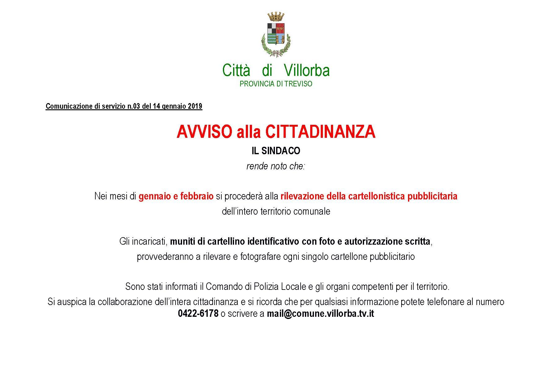 Rilevazione Cartellonistica Pubblicitaria